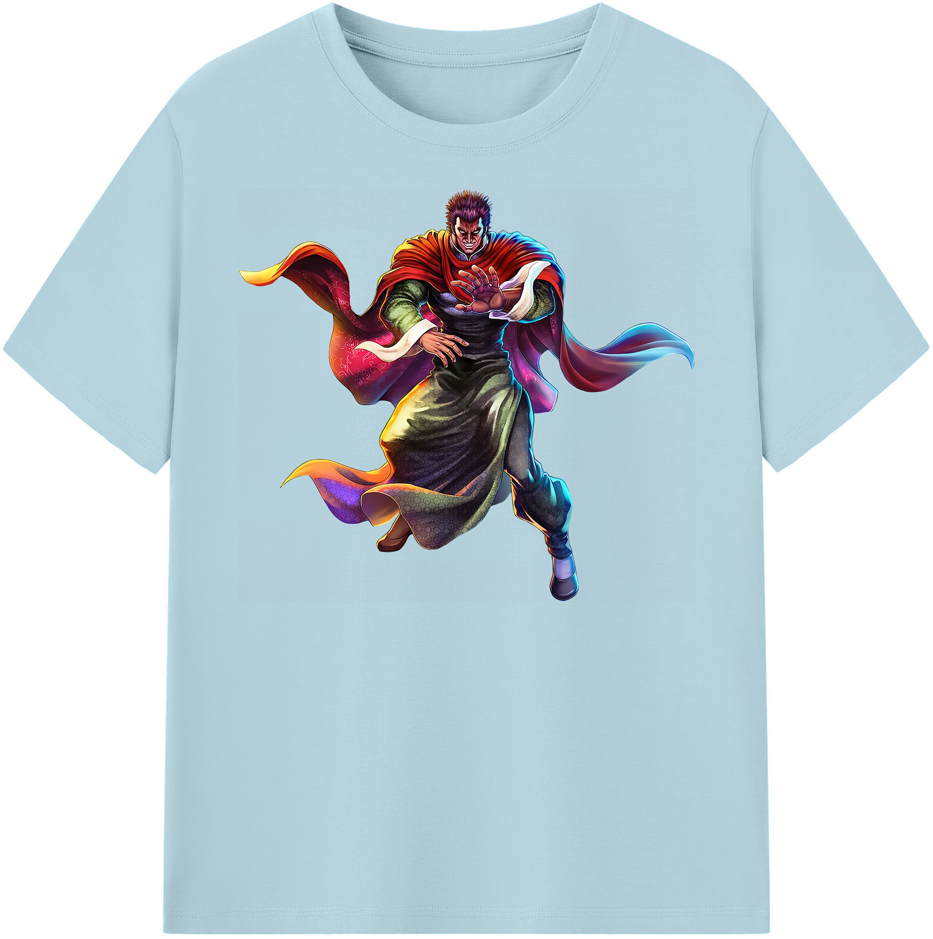 （画像用） 北斗の拳 Fist of the North Star 綿100％半袖Tシャツ（フロントプリント）